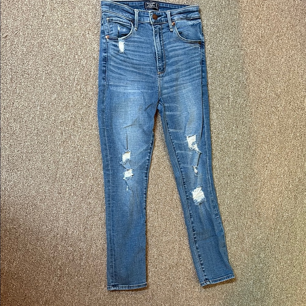 Abercrombie & Fitch High Rise Blue Jeans